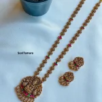 Antique Ruby Green Jadau Kundan Haram