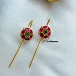 Floral Pearl Jadau Kundan Ear Cuff