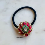 Jadau Kundan Lotus Hair Band