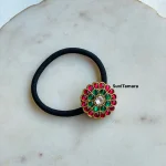 Jadau Kundan Round Pendant Hair Band